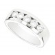 White/Yellow Gold Wedding Band Mens/ Ladies With Channel Setting